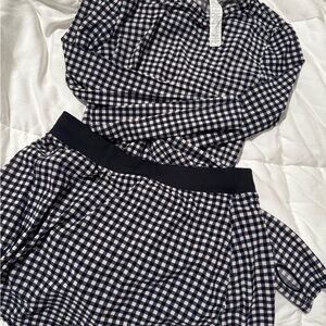 ALO YOGA Gingham Checkered set